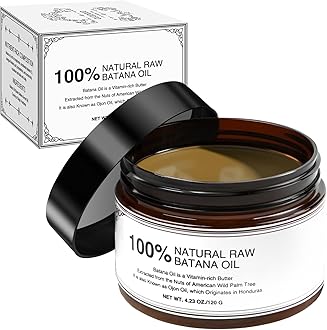 Organic Batana Hair Growth Oil: 100% Raw, Cold Pressed, Unrefined, & Authentic, Dr.Sebi Approved-Batana Oil Mask from Honduruas, Prevents Hair Loss, Eliminates Split Ends, Increases Shine