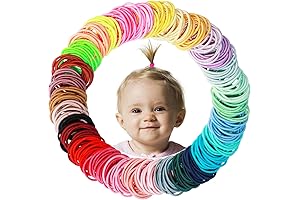 200-Count Creaseless Hair Elastics for Young Girls