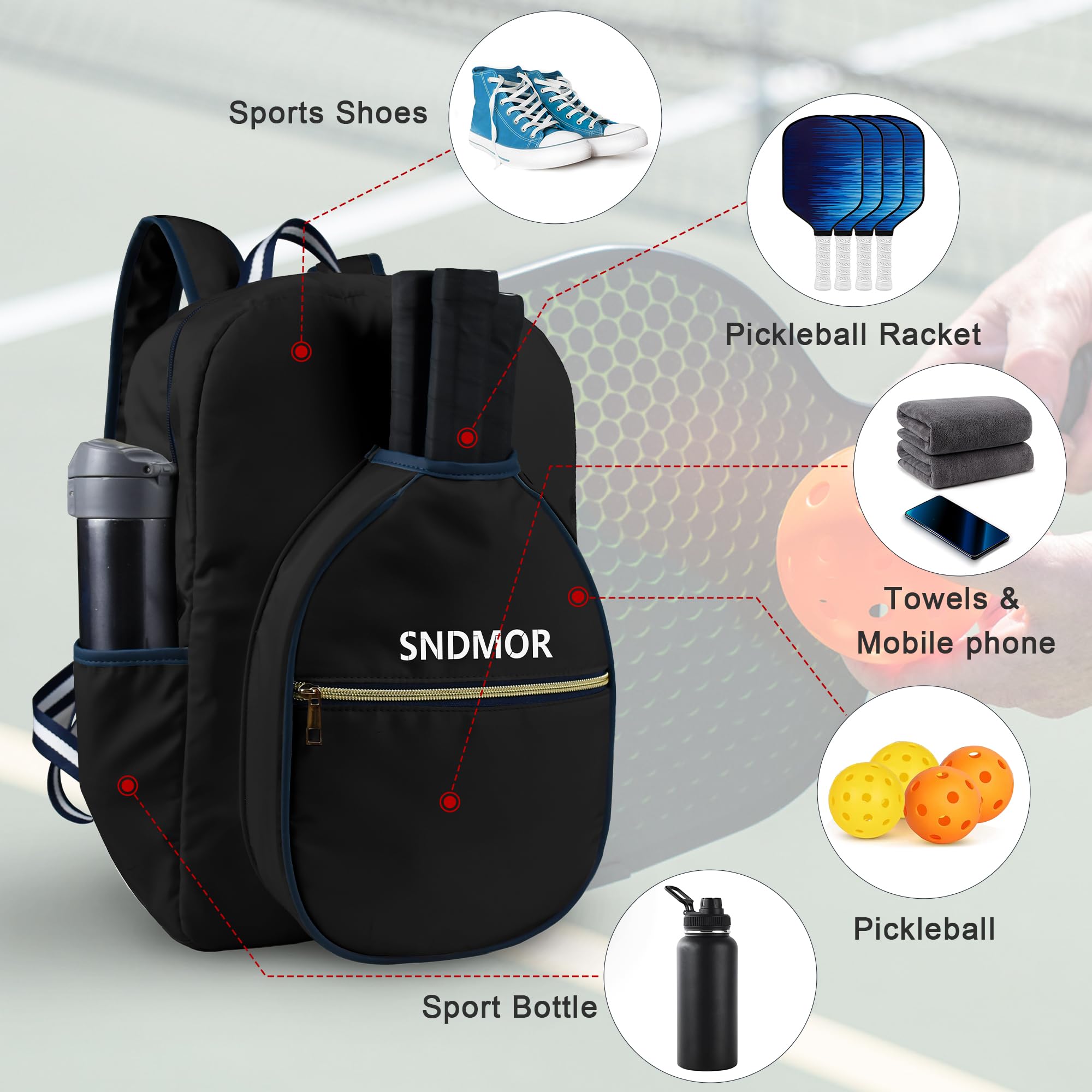 Amazon.co.jp: SNDMOR ピットブルバッグ、フック付きメンズ