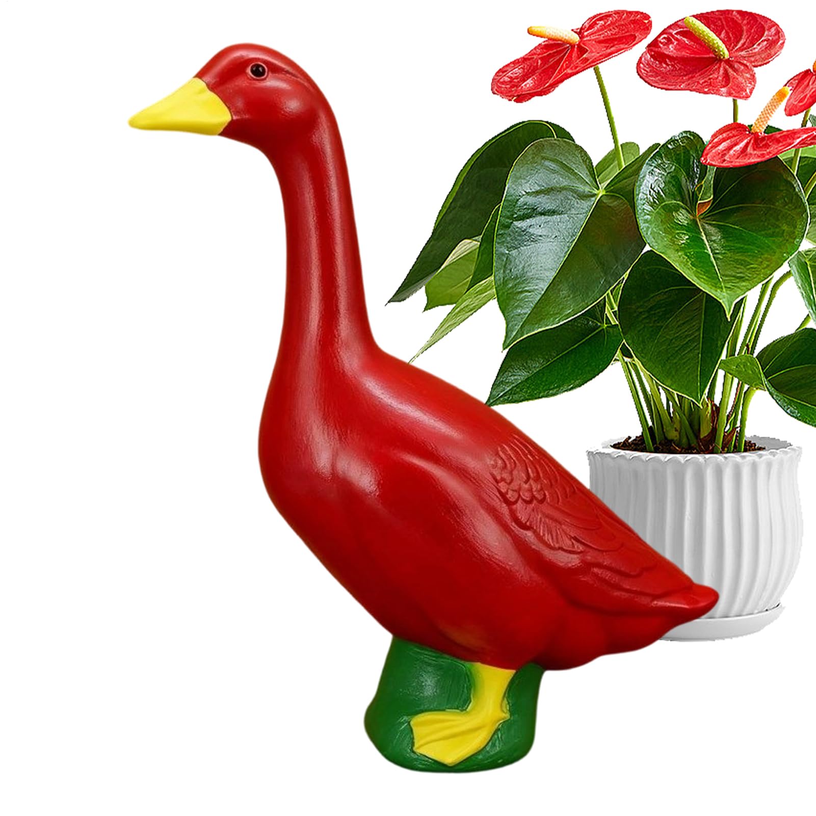 Canard de porche en résine pour sublimer votre étang et terrasse