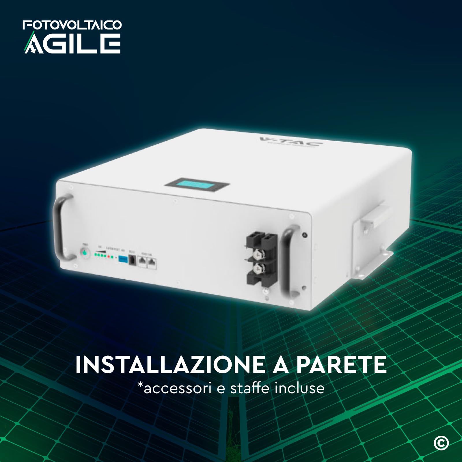 KIT Inverter Ibrido Deye 3,6 kW + Batteria 5,12 kWh - Certificato CEI 0-21 - Funzione Backup - Impianto a isola oppure ongrid