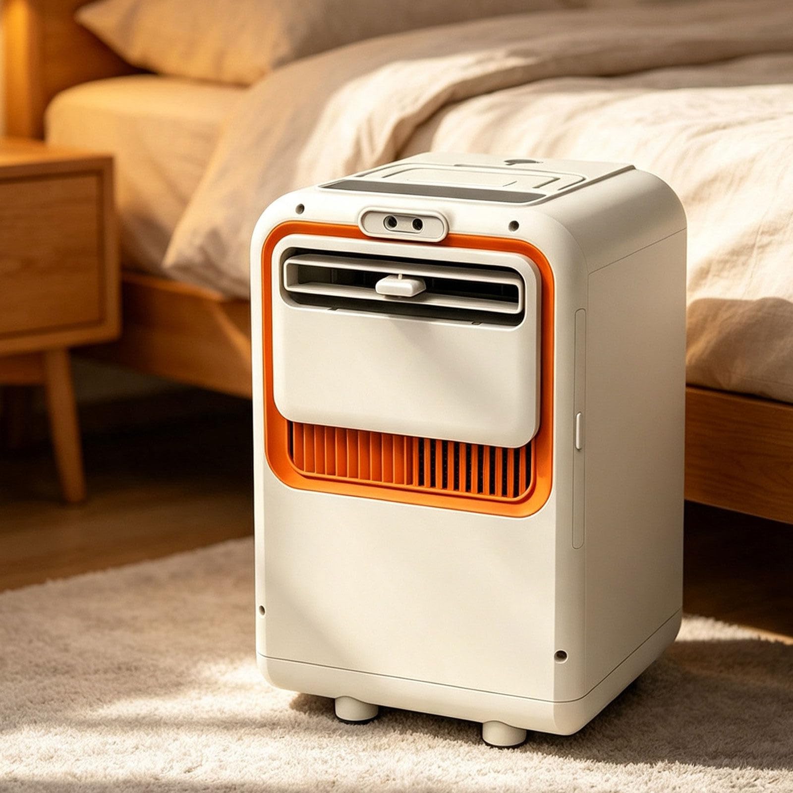 WACLMOTAKE Motorhome Air Conditioning Unit Low Noise Mobile Air Conditioner, Lightweight 9kg Compact Design No Drainage Needed for Tents, Campers, Bedrooms and Pet Areas