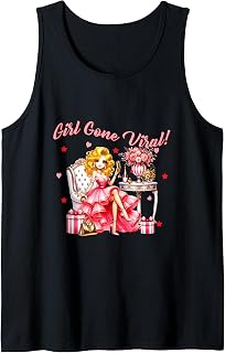 Cute Social Media Fashionista Girl Gone Viral Fashion Blond Tank Top