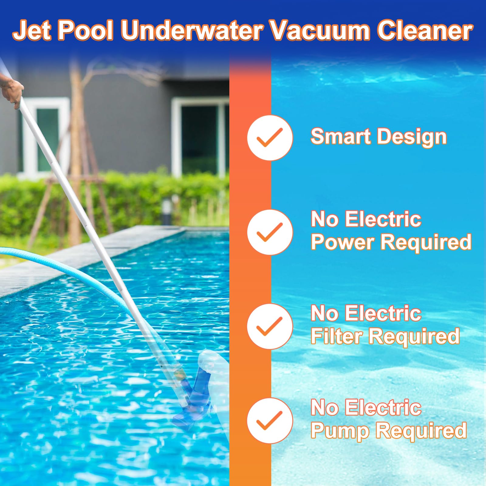 2024 Upgraded Pool Vacuum For Above Ground Pool
