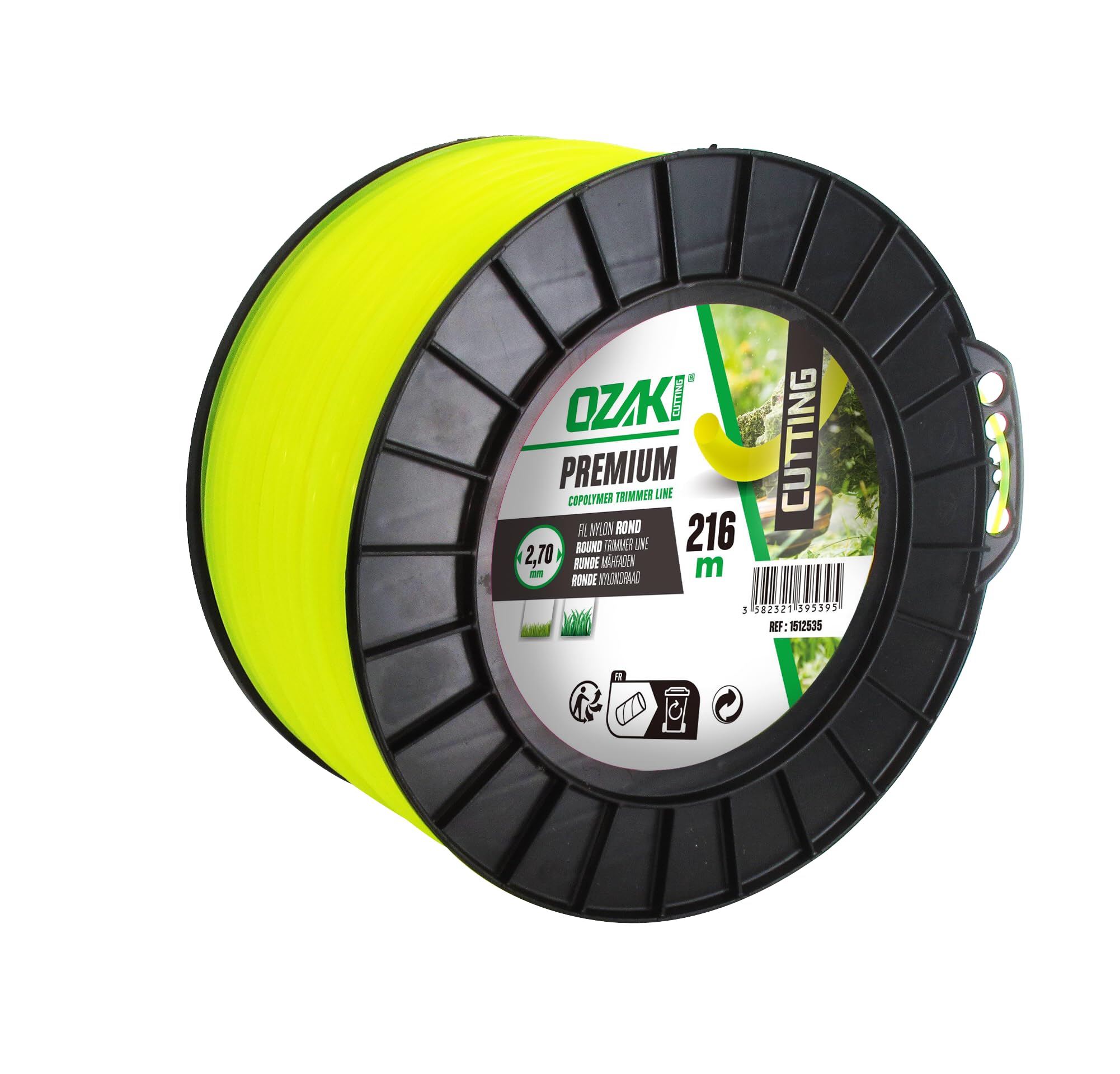 Ozaki - Fil nylon rond - Premium Line - 216 m - ø 2,7 mm