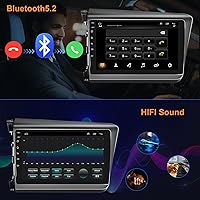 Vista 4 de Android 2G+32G estéreo del coche para Honda Civic 2012 2013 2014 2015 con navegación GPS 9 pulgadas HD pantalla táctil coche radio con Bluetooth FM