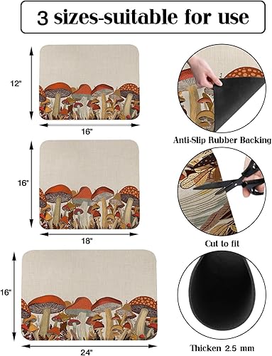 Vista 15 de Thanksgiving Fall Dish Drying Mat for Kitchen Counter, Absorbent Quick Dry Dish Dry Placemats, Countertop Dishes Drainer Mats Drying Pad Non Slip