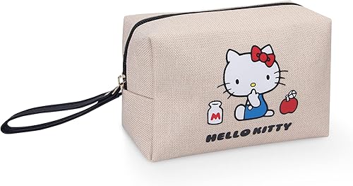 Vimanllie Bolsa de cosméticos de viaje, bolsa de lavado de maquillaje con organizador de cremallera, portátil, con asa, bolsa de almacenamiento con