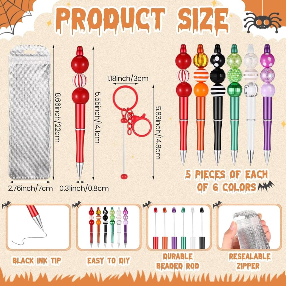 IJSDNVJNDX Kit per la Creazione di In Perline Fai-Da-Te con Penna per Perline, Ricariche, Sacchetti, Barre per In Perline (Perline Non Incluse) per Scuola e Ufficio.