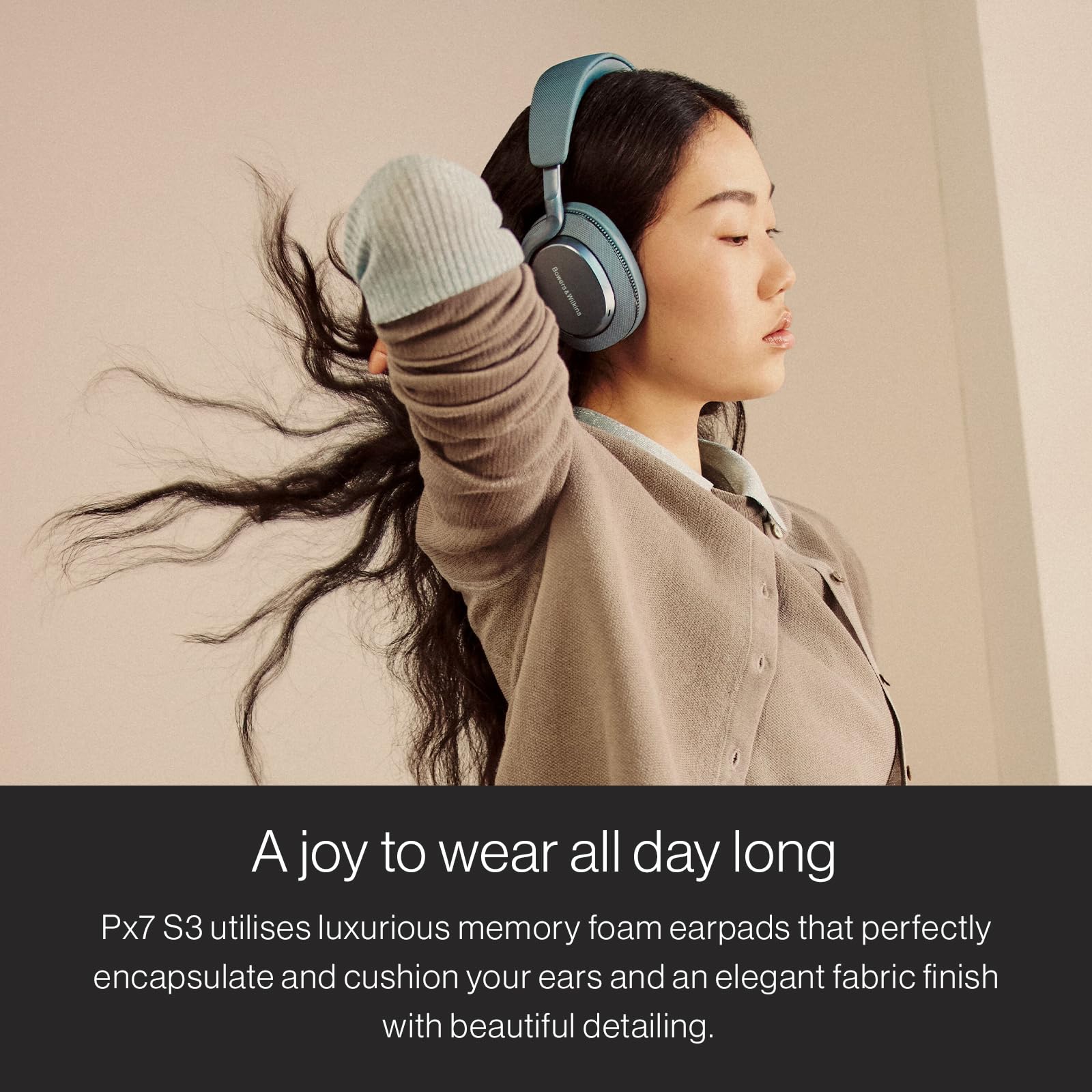 Bowers & Wilkins Px7 S3 Auriculares inalámbricos sobre el oído, reducción de Ruido Avanzada, DSP de 24 bits, aptX Lossless, 30 Horas de reproducción, 8 micrófonos, Carga rápida - Vintage Maroon
