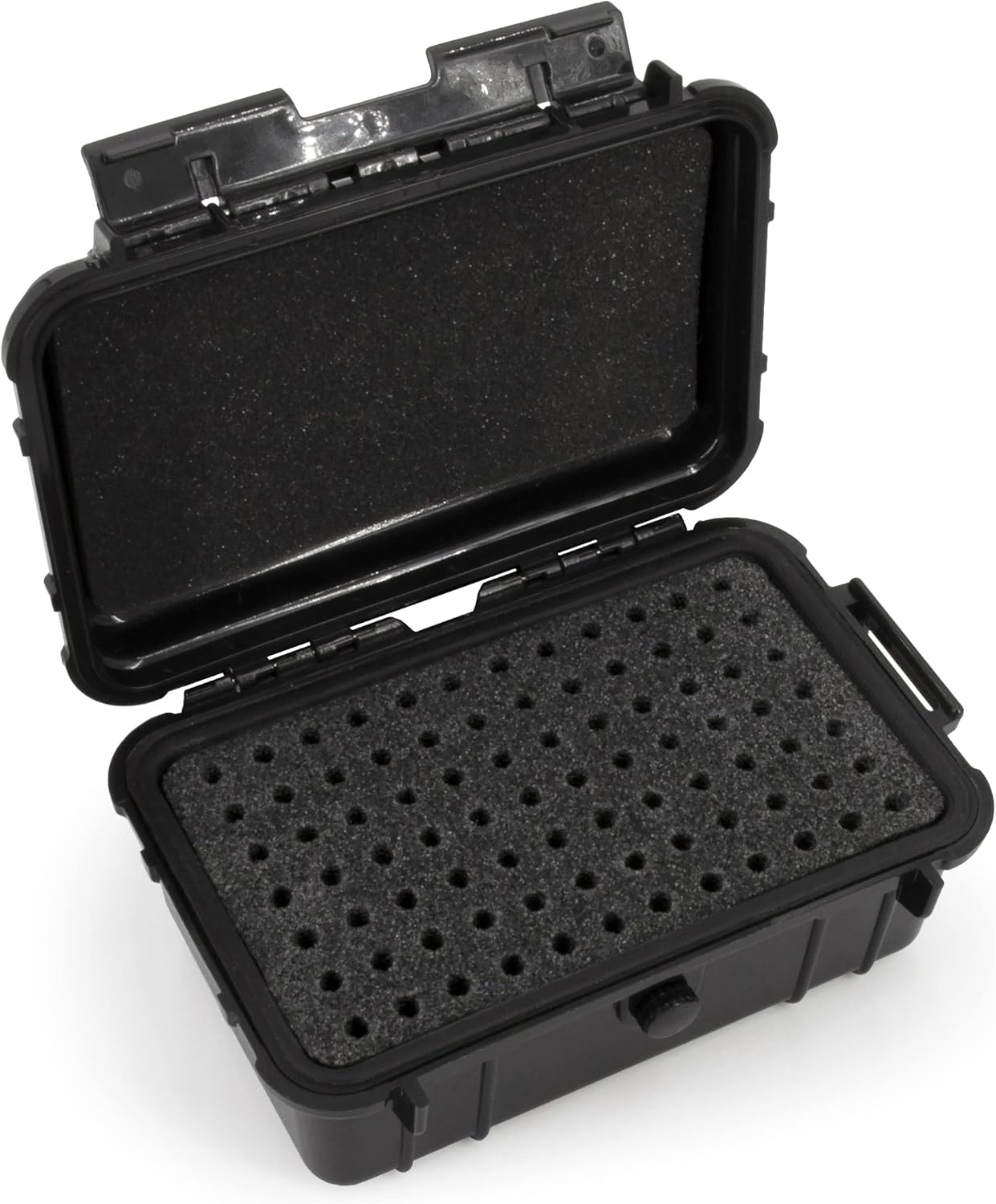 CASEMATIX Hard Shell 9mm Ammo Box for 5.56, 223 or 9mm Bullets - 8" Waterproof Airtight 84 Slot Ammo Case with Custom Impact Absorbing Ammo Can Foam, Compact Design Fits in Range Bags or Ammo Boxes : Sports & Outdoors