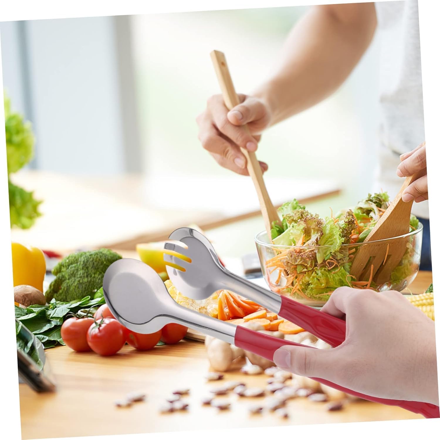 Cooking Tongs, Steak Tongs Picnic Serving Clips Food Serving Clamp Household Food Clip Food Clamp Stainless Steel Food Tong Portable Steak Tong Barbecue Tool