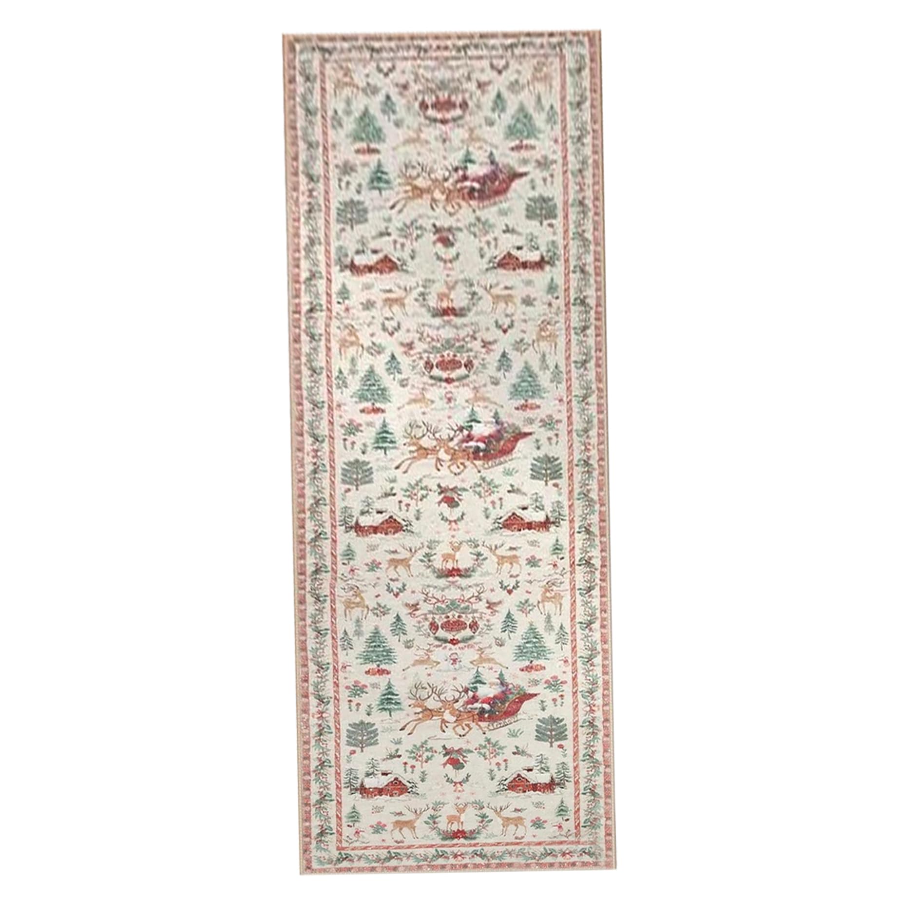 Tapis de couloir Noël lavable pour embellir votre cuisine et sécuriser l'entrée
