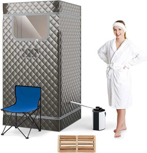 Sauna à Vapeur Portable avec Générateur de Vapeur de 3 l HOMASIS