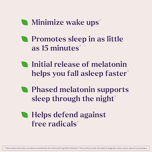 Miniatura 3 de Natrol Gomitas de melatonina Time Release, soporte para dormir para adultos, suplementos de melatonina de 3 mg para apoyo al sueño, 65 gomitas con