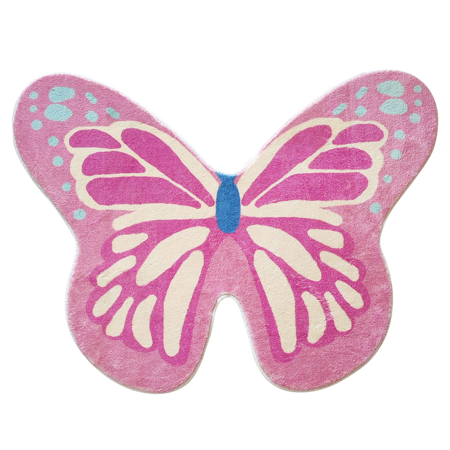 良質 くすみピンク butterfly カーペット128×87cm♢じゅうたん 良質 くすみピンク butterfly カーペット128×87cm♢じゅうたん