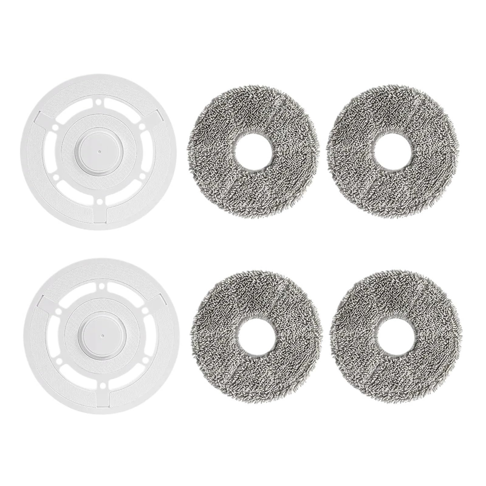 Qlmxjvzhkcn 6Pcs White 1-10Pcs，Compatible For Ecovacs，Compatible For Deebot，T10 Omni/Turbo/X1 Omni/Turbo/X1s Pro Spare Parts Mop Cloth Robot Vacuum Cleaner(6Pcs White)