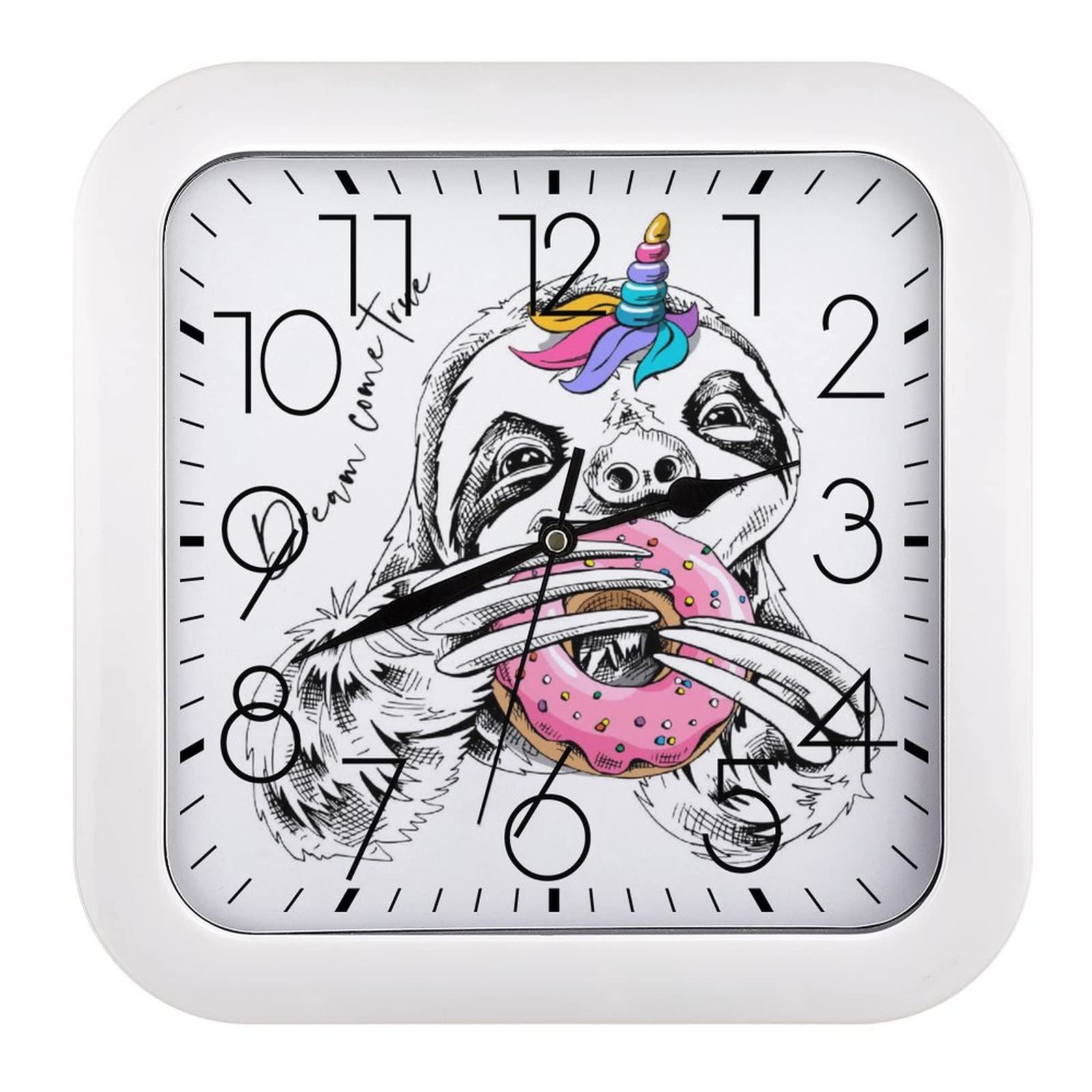 Horloge licorne paresseux idéale pour décorer la chambre ou le bureau