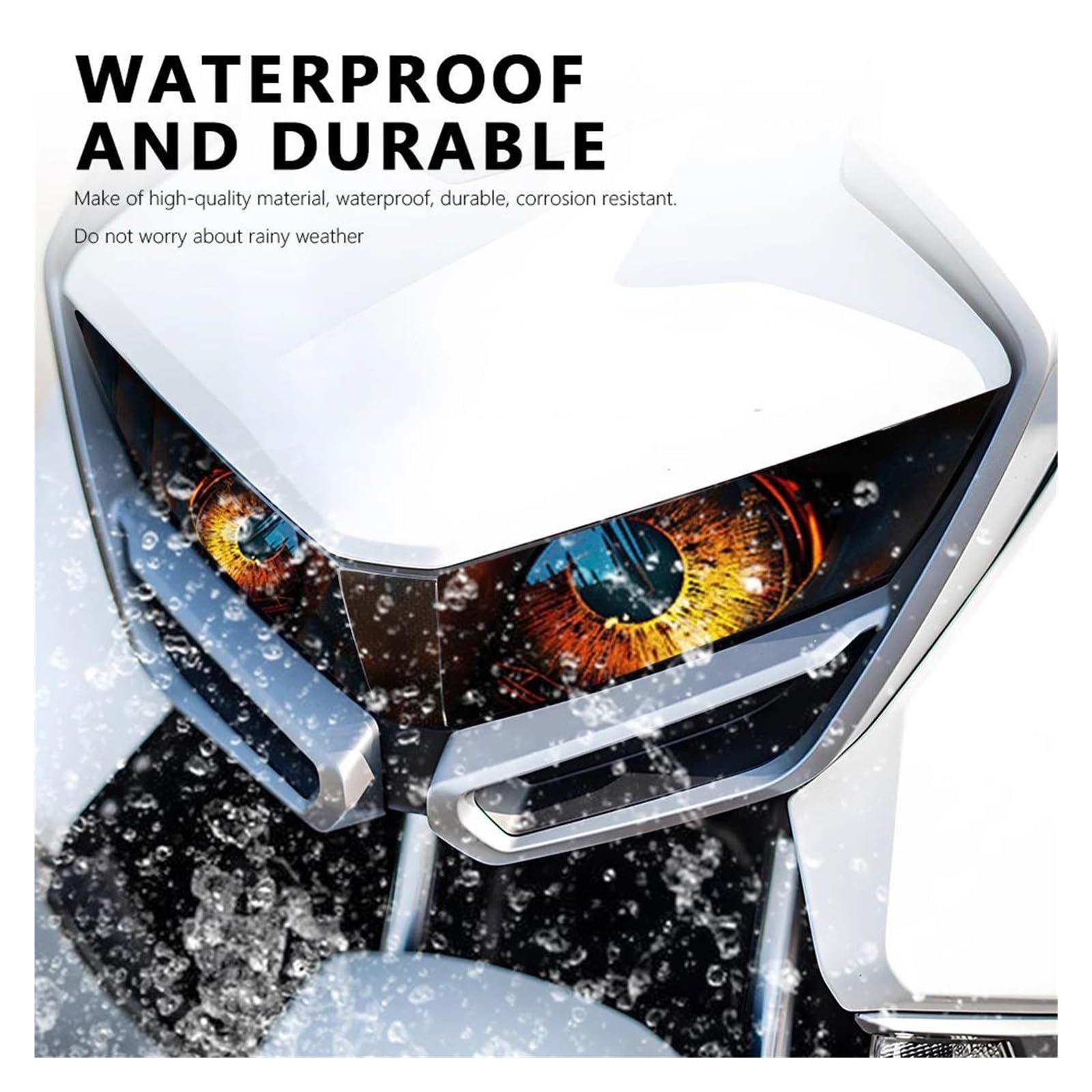 do C400GT C 400 GT C400 GT 400GT 2025 naklejki na reflektory motocyklowe, wodoodporna folia ochronna, naklejki na reflektory (żółte)