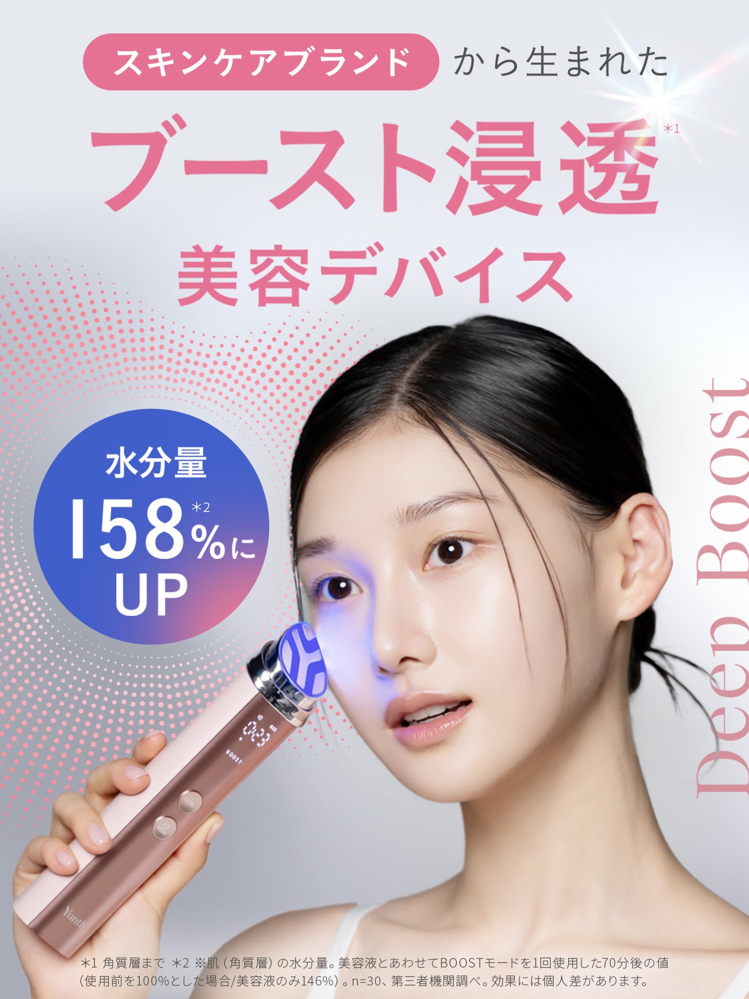 Amazon.co.jp: Yunth ユンス Deep Boost PINK ピンク 美顔器 浸透*1型
