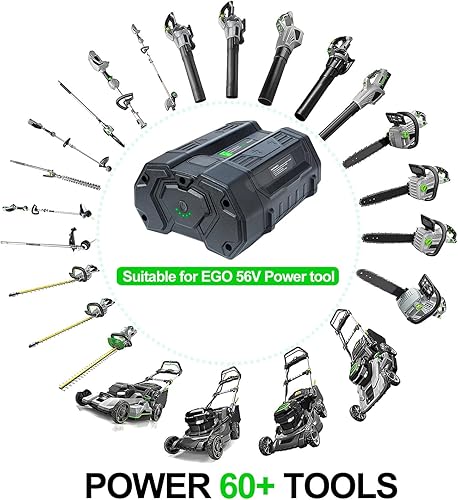 Miniatura 5 de DTK Repuesto para batería EGO 56V 5.2Ah BA2800 BA4200 BA1400, compatible con todos los 56 voltios CS1604 CS1804 CS1403 HT2400 LB6504 LB5804 LB6500