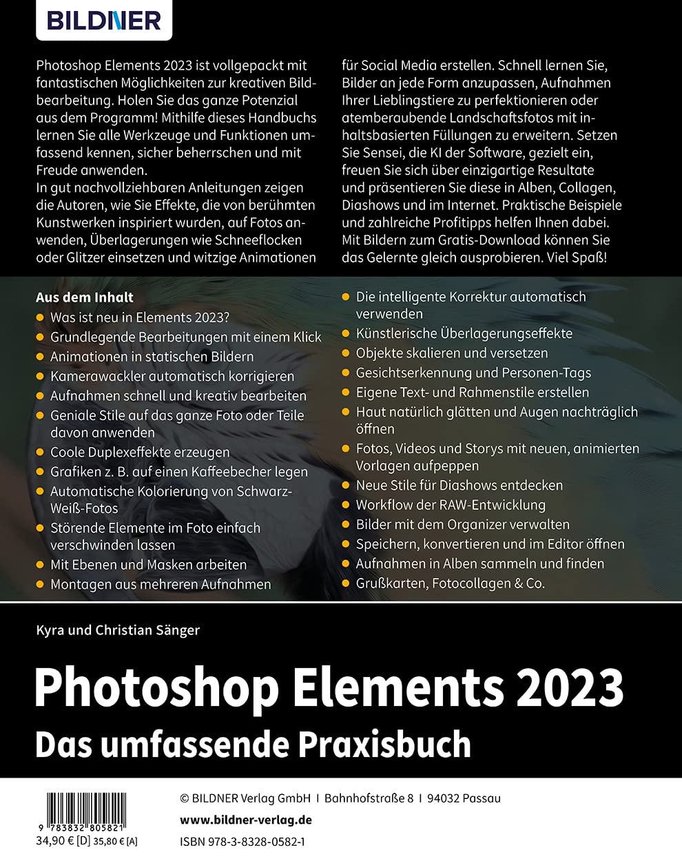 Photoshop Elements 2023 - Das umfangreiche Praxisbuch: leicht verständlich, komplett in Farbe, auf 550 Seiten erklärt!