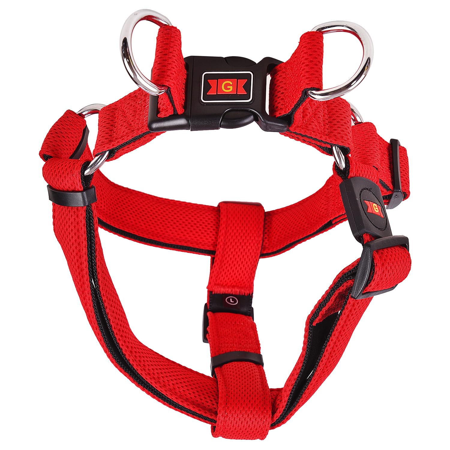 G Glenand Dca1150 Nylon Mesh Harness for Your Pets, Red, Small, 100 Grams 2