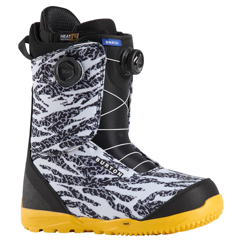 Burton - Stivali da Snowboard Swath Boa Zebra Goldenrod Uomo - Uomo - Giallo
