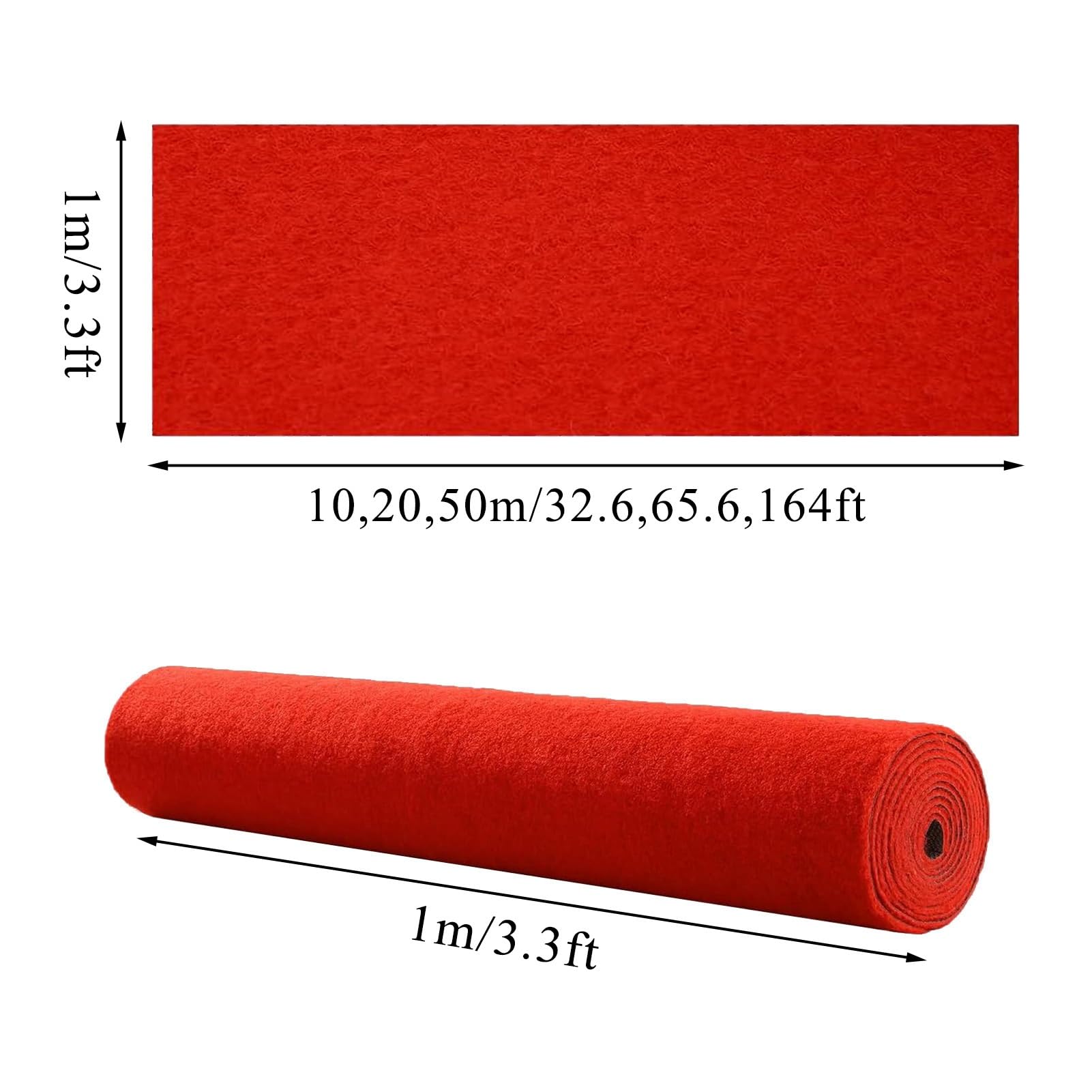 Tappeti Per Corridoi Resistenti Per Eventi, Presentazioni, Cerimonie Nuziali, Feste A Tema, Decorazioni Per Balli(Royal blue,3.3x65.6ft)