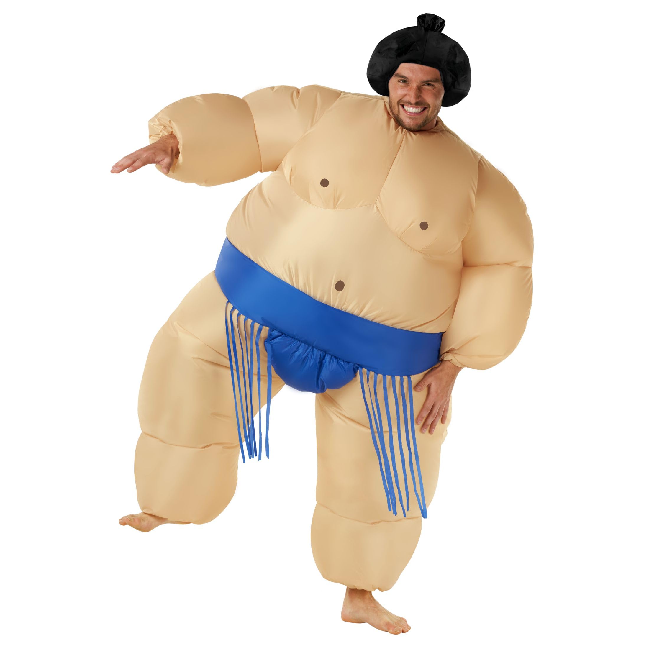 Morph Déguisement Sumo Adulte, Costume Gonflable Combat, Tenue Sumo Déguisement, Idéal Fêtes, Taille Unique
