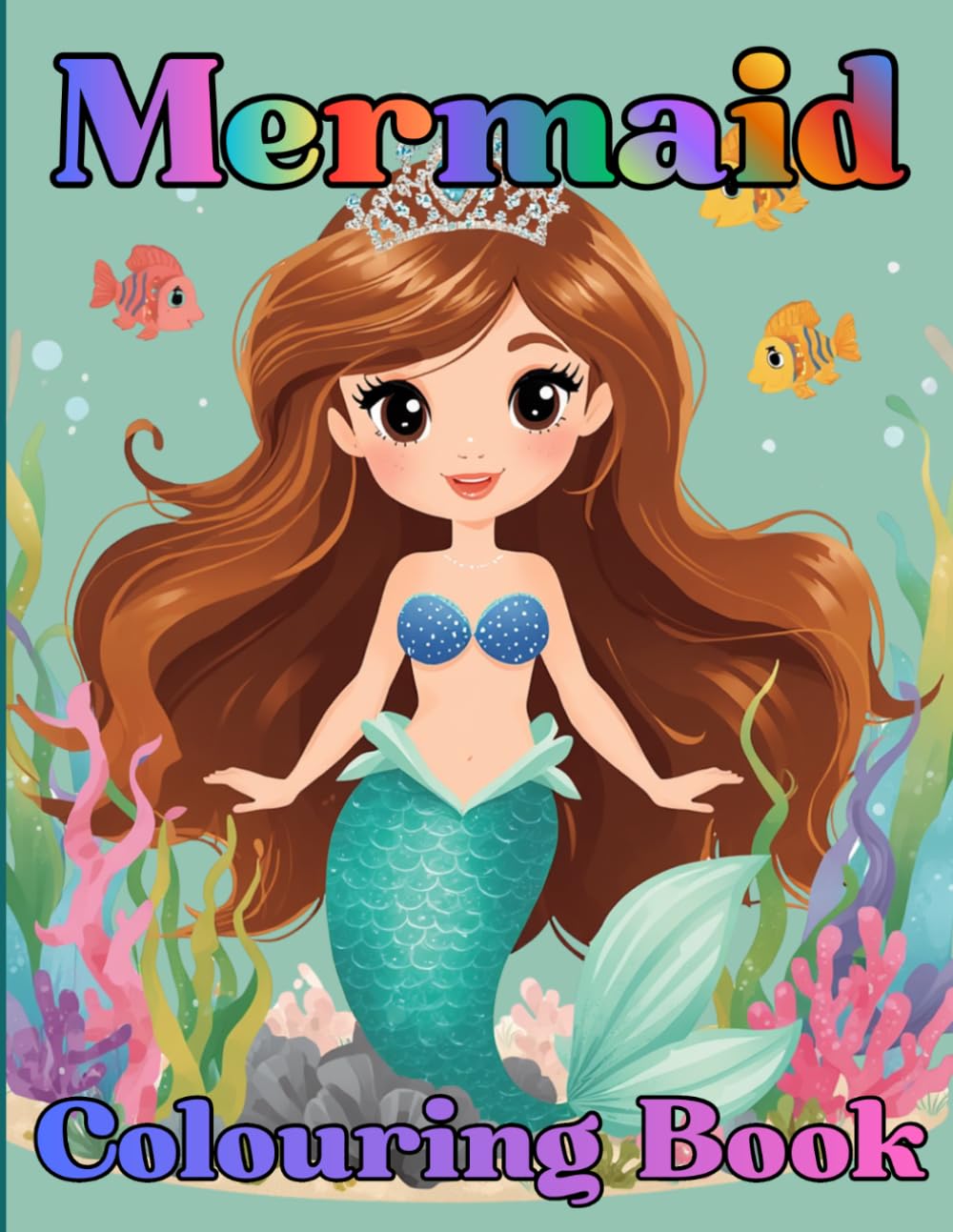 Mermaid Colouring Book: Fun, Adorable Illustrations for Young Mermaid Princesses
