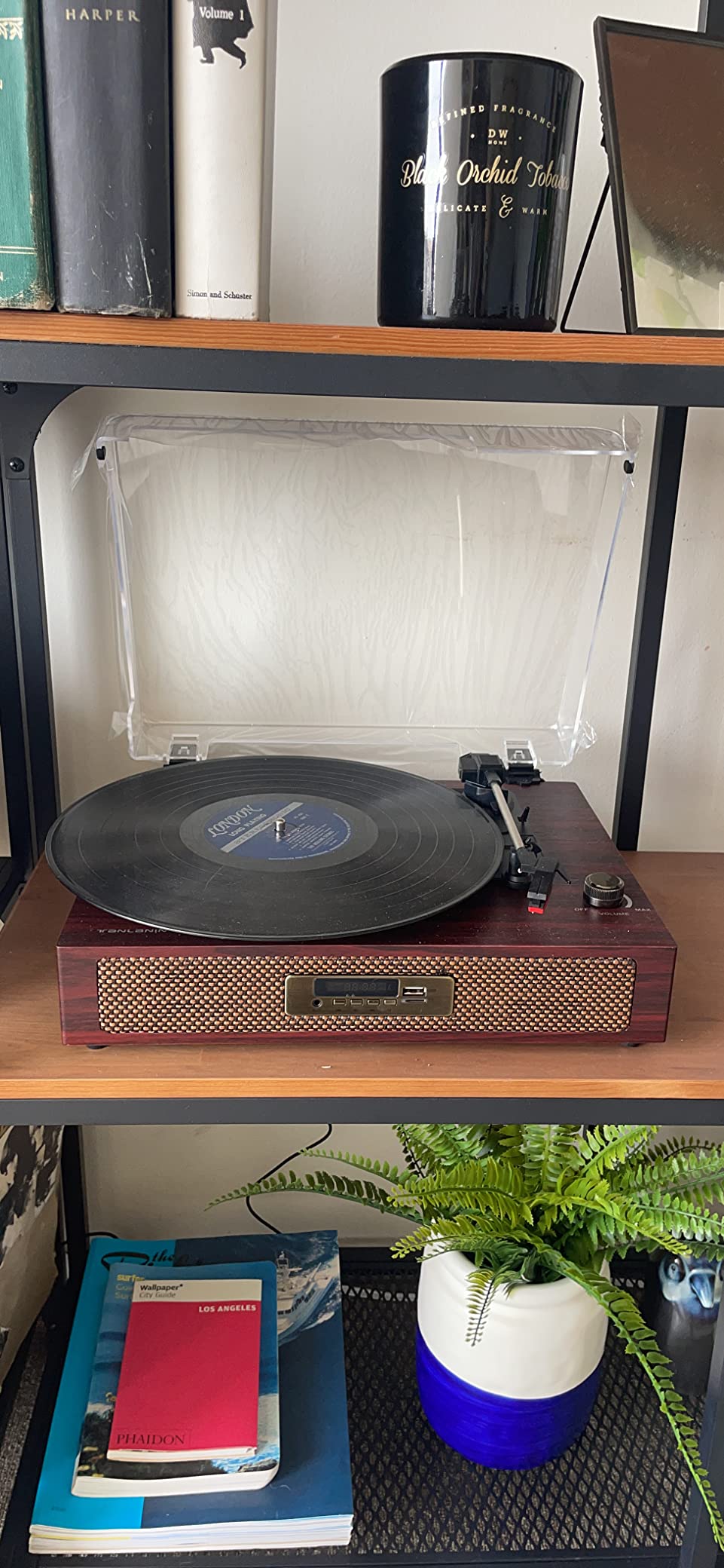 11/mo Finance Vinyl Record Player Turntable with Builtin Stereo