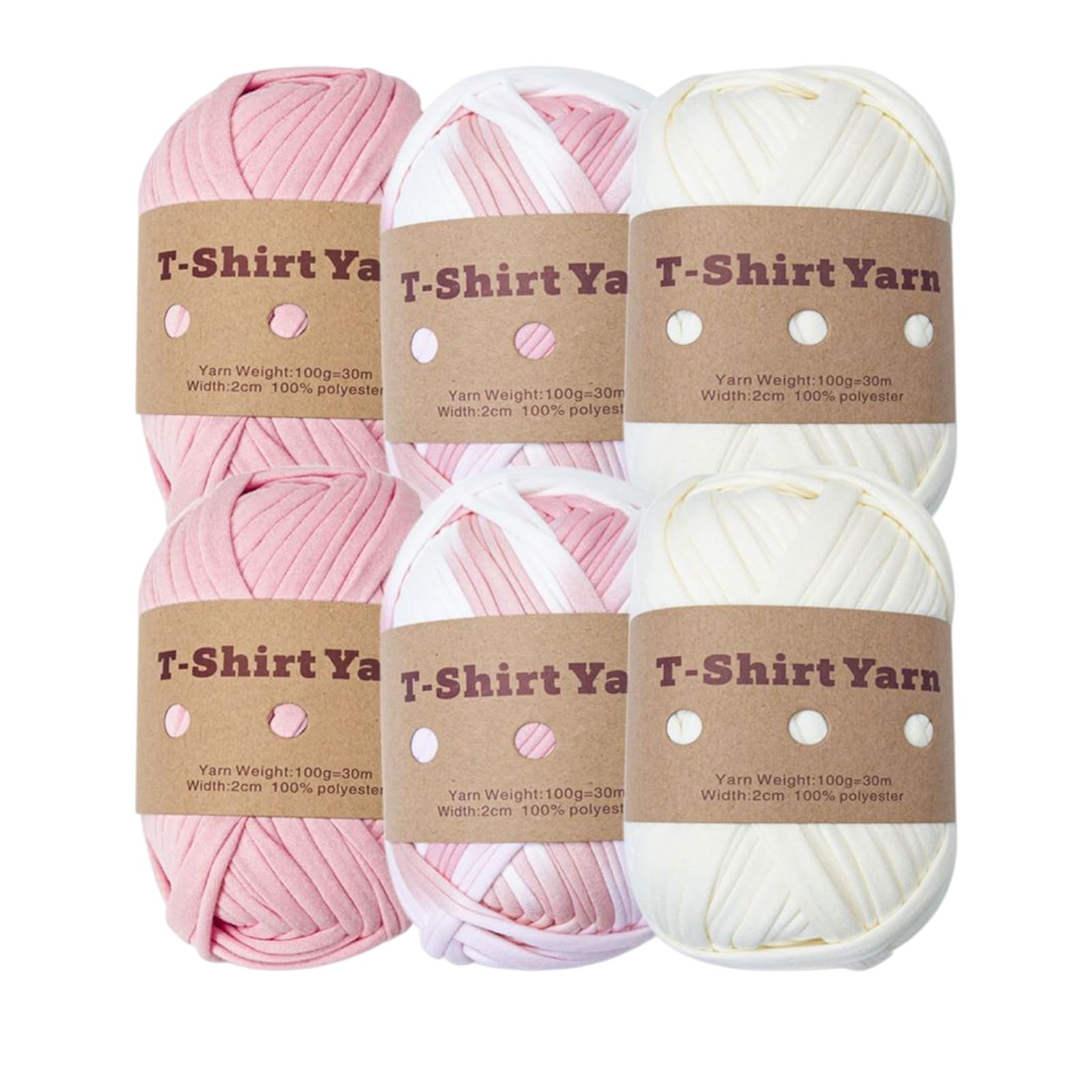 Fil à tricoter créatif MagiDeal lot de 6 pelotes, cadeau idéal pour passionnés de DIY