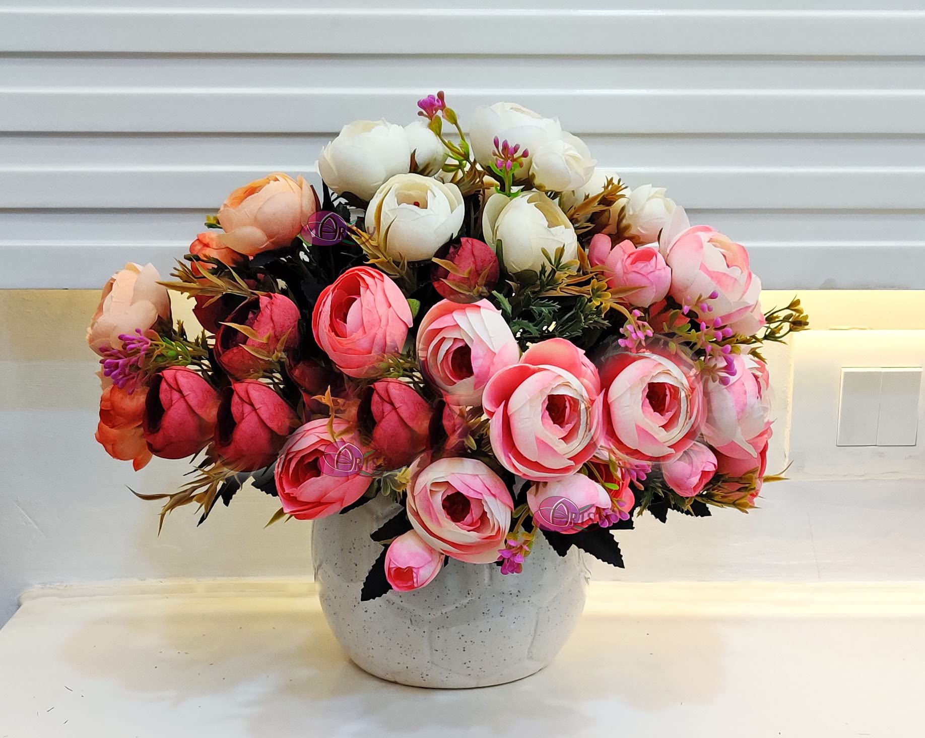 ARTSY® Artificial Flowers for home decoration dry peony rose Flower bunch For room decor, Office, for vase, pot filler, gifting, Craft, Without Vase, combo, Pack of 2 piece, 6 branches each, baby pink (B08HDG9D9V) Amazon Price History, Amazon Price Tracker