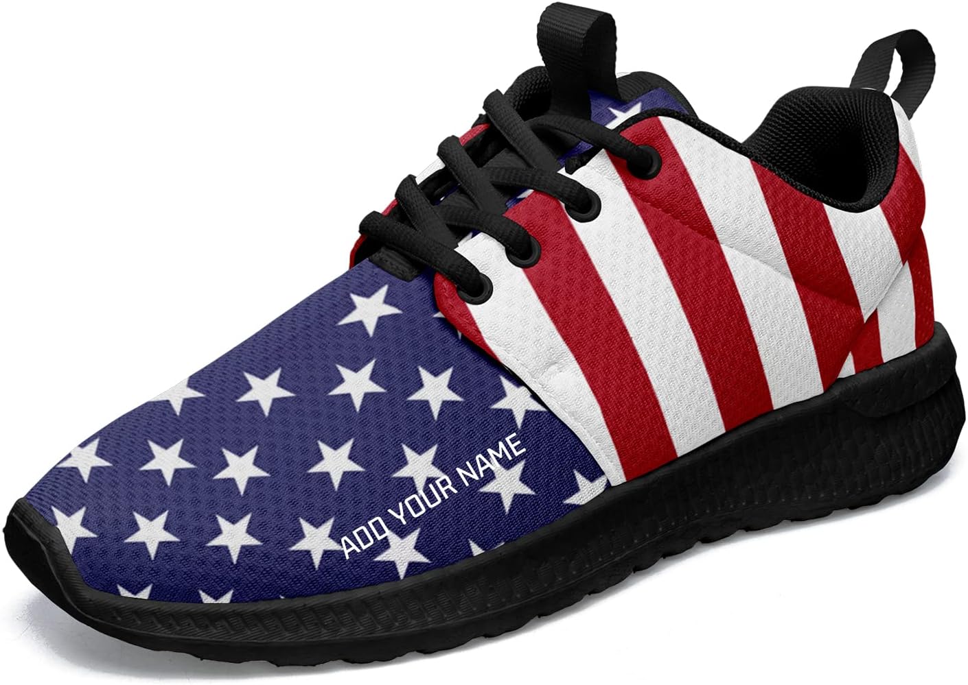 USA Flag Sneakers Women Men American Patriotic Athletic Fashion Sport Trainers Custom Comfort Gym Fitness Shoes