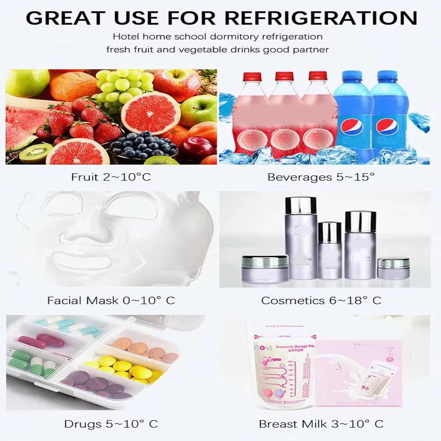 Mini Nevera 20l 30l 40l, Mini Frigorífico,Eficiencia,Silencioso Nevera Pequeña,3 Niveles De Temperatura Ajustable,Compacto para Oficina,Dormitorio O Cocina,Mini Bar 40L