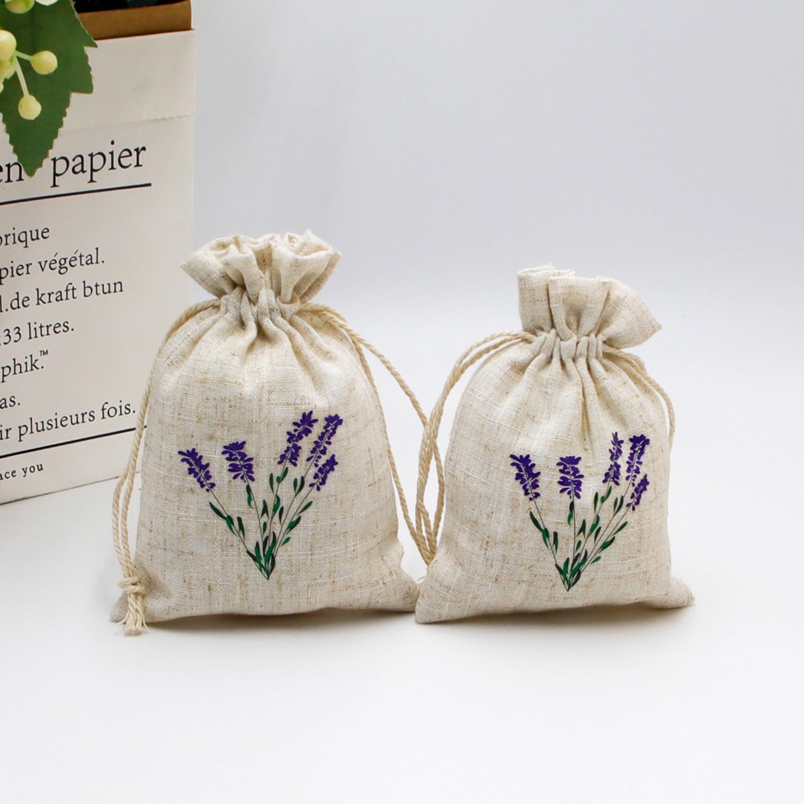 12 Pièces Sachets de Lavande Parfumés, Sachet Lavande Armoire avec Parfum Intense, Désodorisant Naturel et Antimites Vetements, Parfumés Réutilisable pour Armoire, Tiroir, Maison