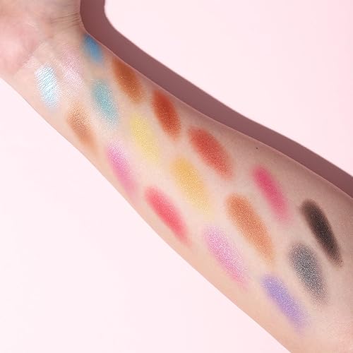 Miniatura 4 de Kit completo de maquillaje todo en uno para mujer, 24 sombras de ojos, 4 lápices labiales, 2 coloradores, 1 polvo, 2 polvos de cejas, 1 espejo, 2