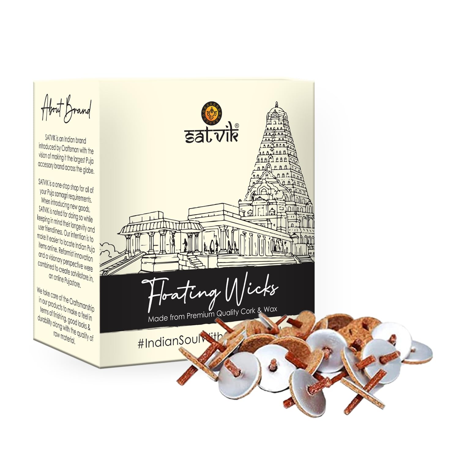 SATVIK 100 Pieces 20 mm Round Floating Wicks for Oil Cups with Cork Disc Holders, Cork Wicks Essential Oil Wicks-image-32