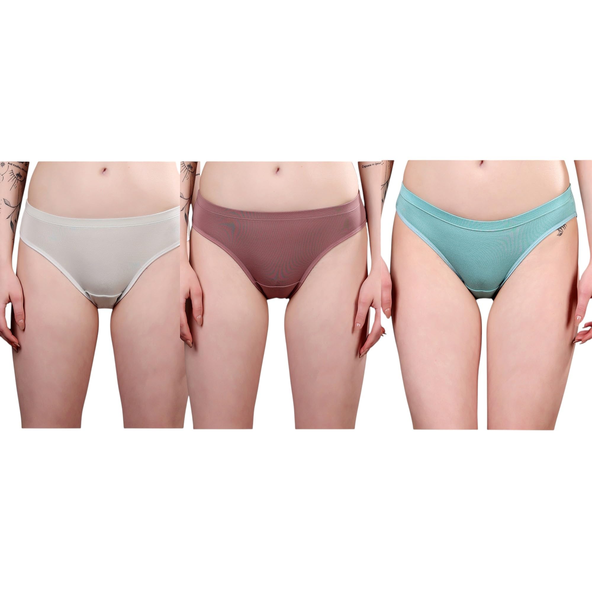 american symbol Pack of 3 Cotton Panties for Women-picture-38