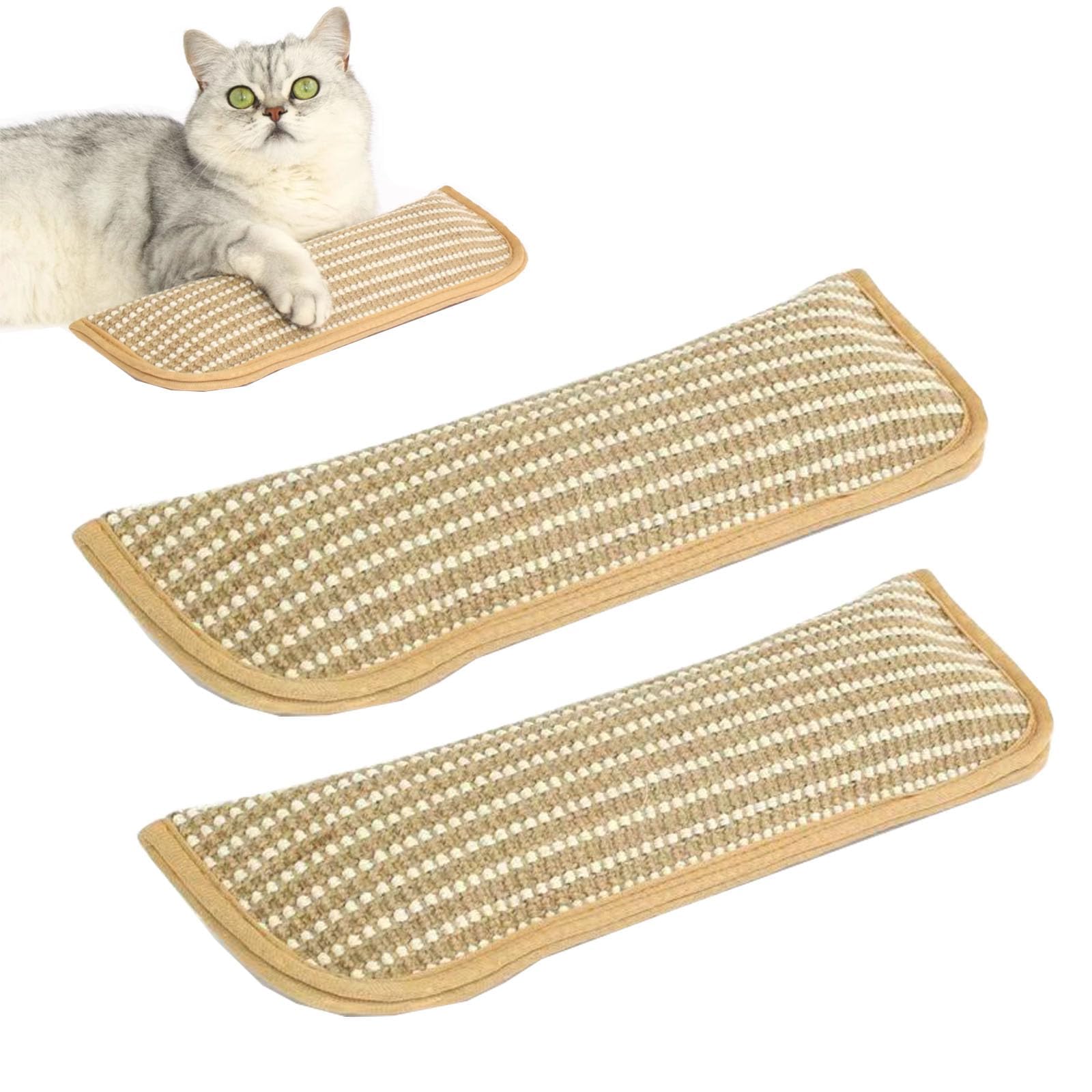 Natural Sisal Catnip Kicker Pillow Chew Rope Toy for Indoor Cats Catnip Dental Pillow Calming Cat Toy for Kittens Adult Cats