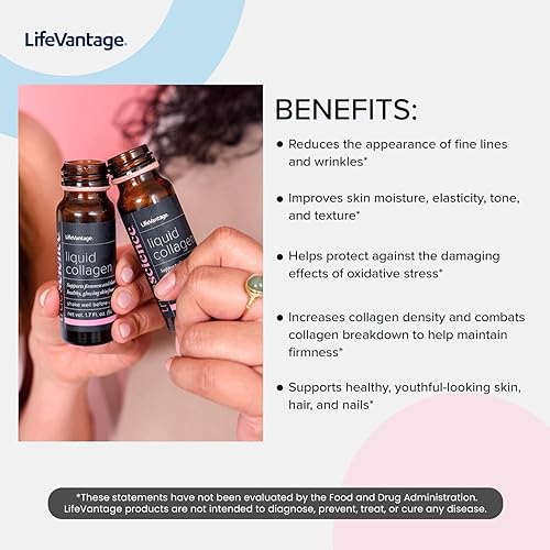 Miniatura 6 de TrueScience - Bebida líquida de colágeno para una piel brillante y de aspecto más firme, suplemento de péptidos de colágeno para mujeres y hombres,