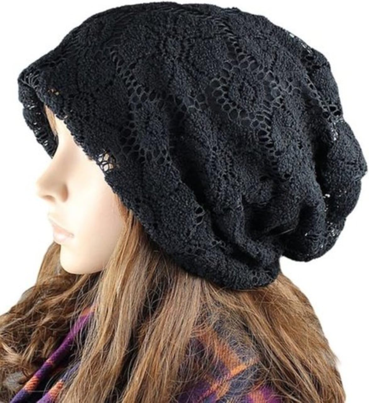 QMY® Slouchy Beanie Winter Lady Women Baggy Beret Chunky Knit Knitted Braided Beanie Hat Ski Cap