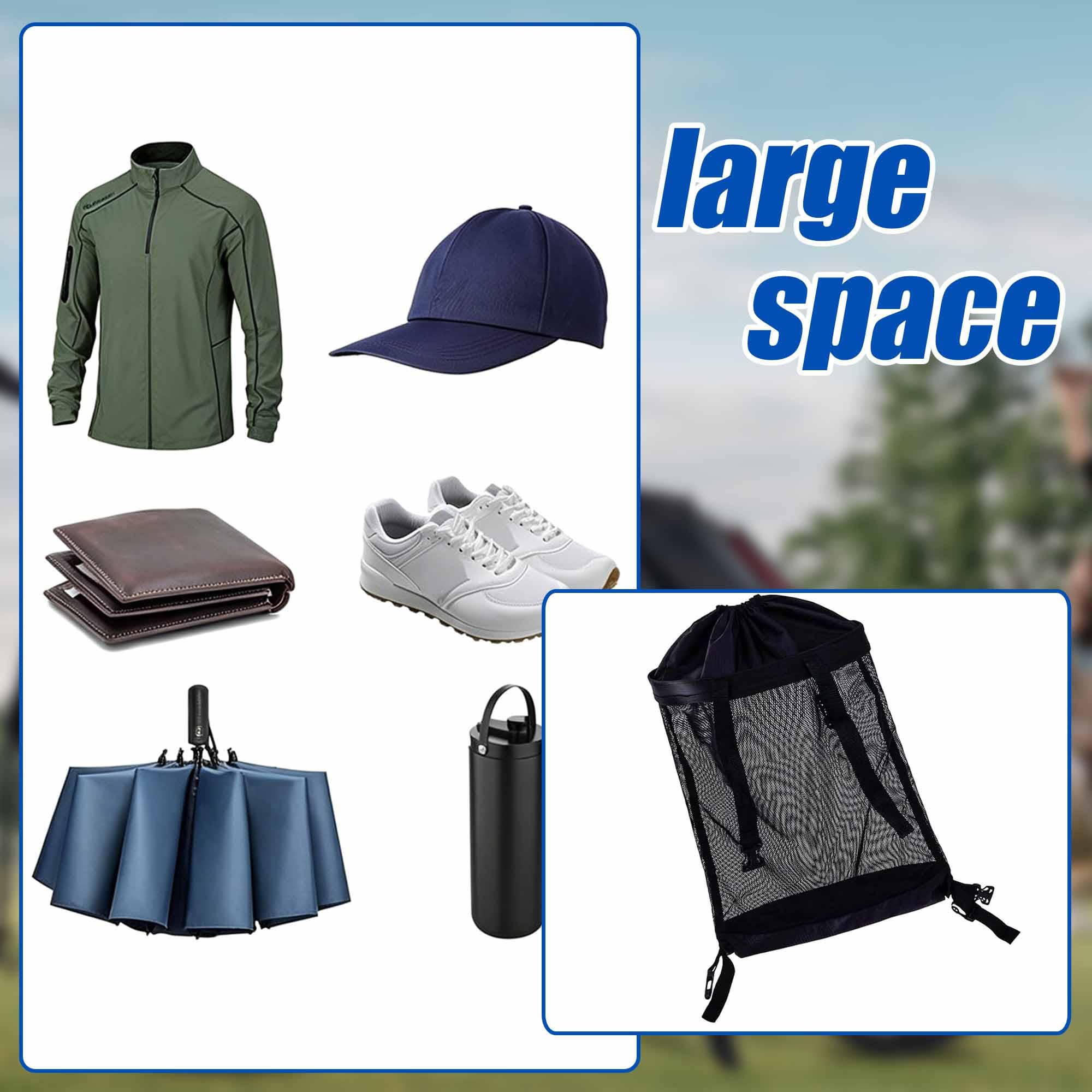 Golfwagen Aufbewahrungstasche 40x52 5 cm Golftrolley Zubehör Netz Organizer Tasche für Golf Push Cart Golfwagen Zubehör Mesh Tasche Aufbewahrungsnetz Bälle Tees Handschuhe