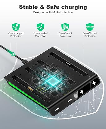 Switch 2 Charging Dock for 2025 Nintendo Joy Con 2 Controllers, Switch 2 JoyCons Charger Dock Charging Station with Magnetic Base, Indicator & Charging Cable for Nintendo PlayStation 3 Chargers