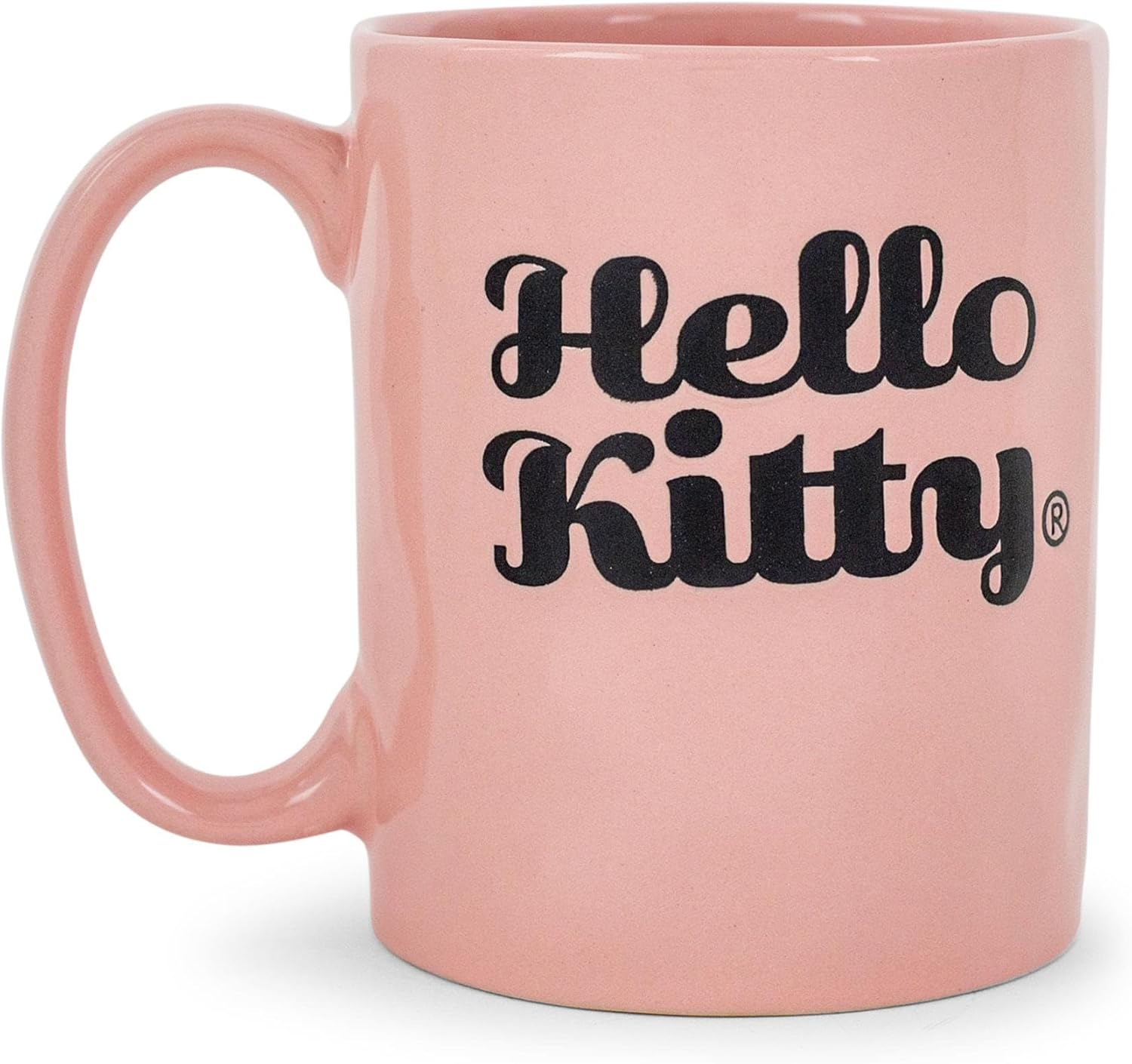 Toynk Sanrio Hello Kitty Flower Badge Wax Resist Pottery Ceramic Mug | Large Coffee Cup For Tea, Espresso, Cocoa | Holds 18 Ounces - Image 3