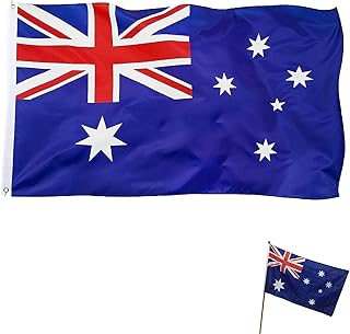Australian Flag Australian Party Decorations Australia Flag Large Australian Fancy Dress Flag Costume Flag Australian Flag Bunting Australian National Flags for Australian National Day(90x150cm)