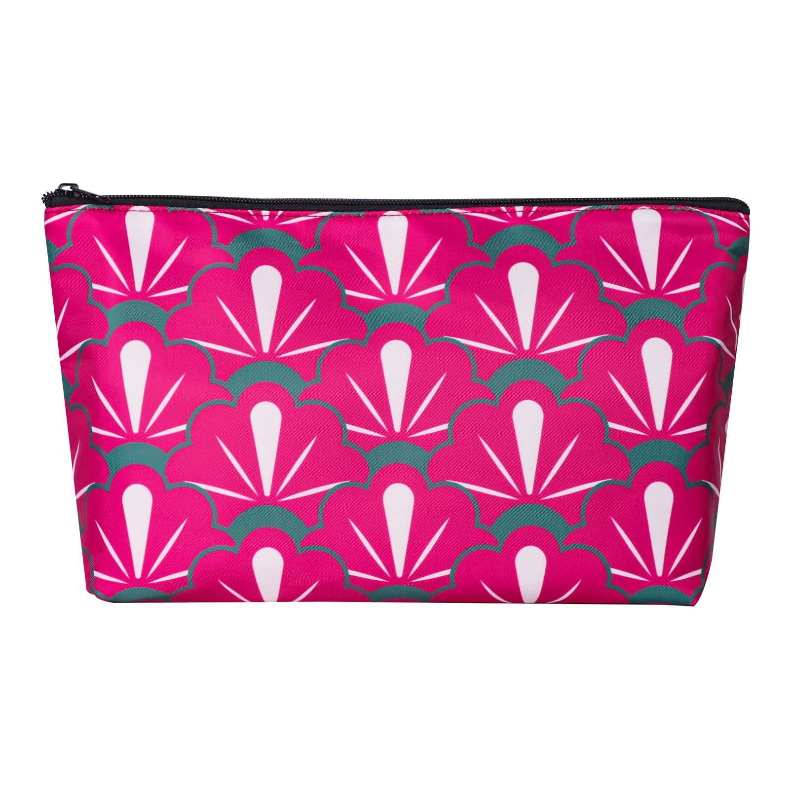 TIASUSAN American Mahjong Empty Bag - Red Printed Mahjong Tile Bag (13x7 Inches,Only Case)