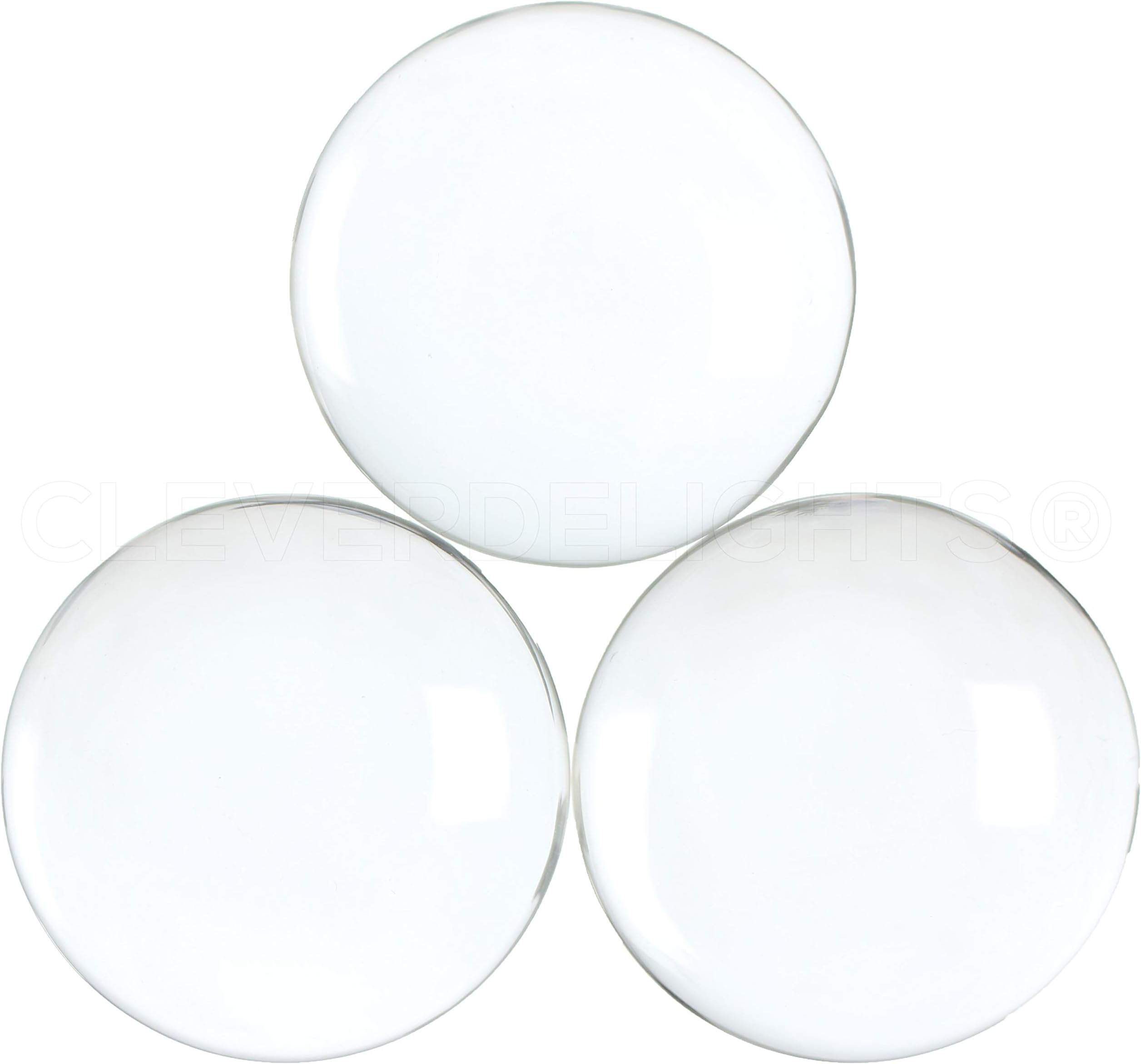 2.5" Round Glass Cabochons - 2 Pack