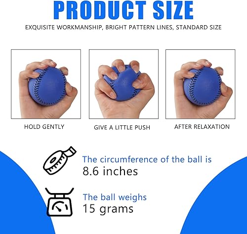 Vista 25 de GKK Pelotas de béisbol de espuma, paquete de 12 pelotas de béisbol suaves para jóvenes y adolescentes, pelotas de entrenamiento de espuma